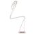 Dior Logo Bar Halskette Silber Metallisch