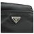 Borsa a tracolla Prada con logo Triangle Nero - vista 8