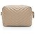 Saint Laurent Lou Camera Bag aus gestepptem Kalbsleder mit Monogramm Braun Beige - Ansicht 3