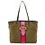 Prada Tote Bag Gürtel-Motiv Grün
