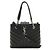 Borsa a tracolla matelassé Yves Saint Laurent Loulou Nero