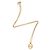 Collana Dior Vintage CD Oval D'oro Metallico