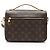 Borsa a tracolla Louis Vuitton Monogram Canvas Pochette Metis Marrone - vista 3