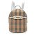 Zaino Burberry Horseferry Check Link 1983 Knight Marrone Beige