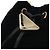Pouch in velluto Prada con logo triangolare Nero - vista 5