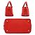 Borsa Tote in tessuto Prada Canapa Rosso - vista 5