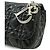 Borsa a tracolla con catena Dior Cannage Nero - vista 8