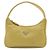 Prada Accessoire-Etui mit Dreiecks-Logo Gelb