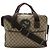 Borsa a tracolla Gucci GG Supreme Interlocking G Marrone Beige
