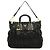 Borsa a spalla 2-Way Gather in Tessuto Prada Nero