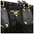 Borsa a spalla 2-Way Gather in Tessuto Prada Nero - vista 8