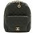 2.55 Chanel Matelassé Coco Mark Chain Rucksack Schwarz