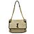Borsa a tracolla con catena Yves Saint Laurent Niki Marrone Beige