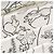 Foulard Hermès 45 Bianco e Nero in Seta - vista 5