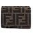 Fendi Trifold-Geldbeutel aus Stoff Braun - Ansicht 4