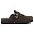 Mule Prada in camoscio marrone - vista 3