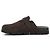 Mule Prada in camoscio marrone - vista 5