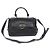 Salvatore Ferragamo Black Calfskin Gancini Sophia Small Nero