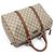 Gucci Borsa Boston Media Tote Pelle Marrone Logo GG - vista 4
