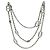 Hermès Lange Halskette in Silber