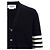 Rebeca Thom Browne 4-Bar de lana con cuello en V azul marino - vista 5