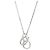 Tiffany & Co Collana con pendente lariat a cerchi intrecciati Argento