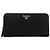 Prada Saffiano Leather Triangle Logo Wallet Black - view 3
