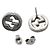 Gucci Pendientes entrelazados de plata - vista 4