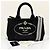 Prada Canapa Canvas Tote Bag Schultertasche Black Schwarz - Ansicht 4