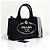 Prada Canapa Canvas Tote Bag Schultertasche Black Schwarz - Ansicht 5