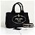 Prada Canapa Canvas Tote Bag Schultertasche Black Schwarz - Ansicht 6