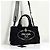 Prada Canapa Canvas Tote Bag Schultertasche Black Schwarz - Ansicht 9