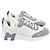 Hermès Bouncing Sneakers Scarpe Sportive Donna Suede Goat Leather Blanc Blue Galet - vista 10
