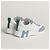 Hermès Bouncing Sneakers Scarpe Sportive Donna Suede Goat Leather Blanc Blue Galet - vista 5