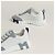 Hermès Bouncing Sneakers Scarpe Sportive Donna Suede Goat Leather Blanc Blue Galet - vista 6