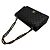 Chanel Bolsa Classic Flap em pele de cordeiro com ferragens douradas Maxi Preto - vista 6