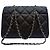 Chanel Borsa a tracolla Season Lambskin Hampton Stitch Nera Nero - vista 4