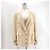 Chanel Logo Gold Button Blazer Jacket White - view 2