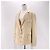 Chanel Logo Gold Button Blazer Jacket White - view 8