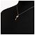 Tiffany & Co Ensemble collier chaîne fine et pendentif clé mini couronne en diamants Rose - vue 3
