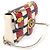 Gucci Borsa a tracolla Medium Chain GG Marmont in matelassé chevron bianco trompe-l'œil - vista 3