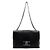 Céline Borsa Triomphe Medium in pelle di vitello nera con catena argentata Nero - vista 2