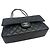 Chanel Borsa a tracolla Classic Medium Flap in Caviar Argento Nero - vista 5