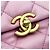 Chanel Mini bolsa de corrente acolchoada em pele de cordeiro rosa - vista 8