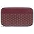 Goyard Pouch porta documenti con zip Opera Burgundy Rosso