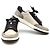 Chanel Sneakers Lettering Gray Black Marrone - vista 10