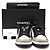 Chanel Sneakers Lettering Gray Black Marrone - vista 2