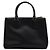 Prada Borsa Tote e Borsa a Tracolla Galleria Saffiano Lux Black con Doppia Cerniera Nero - vista 4