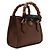 Bamboo Gucci Mini borsa tote in pelle marrone con manico in bambù - vista 3