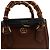 Bamboo Gucci Mini borsa tote in pelle marrone con manico in bambù - vista 9